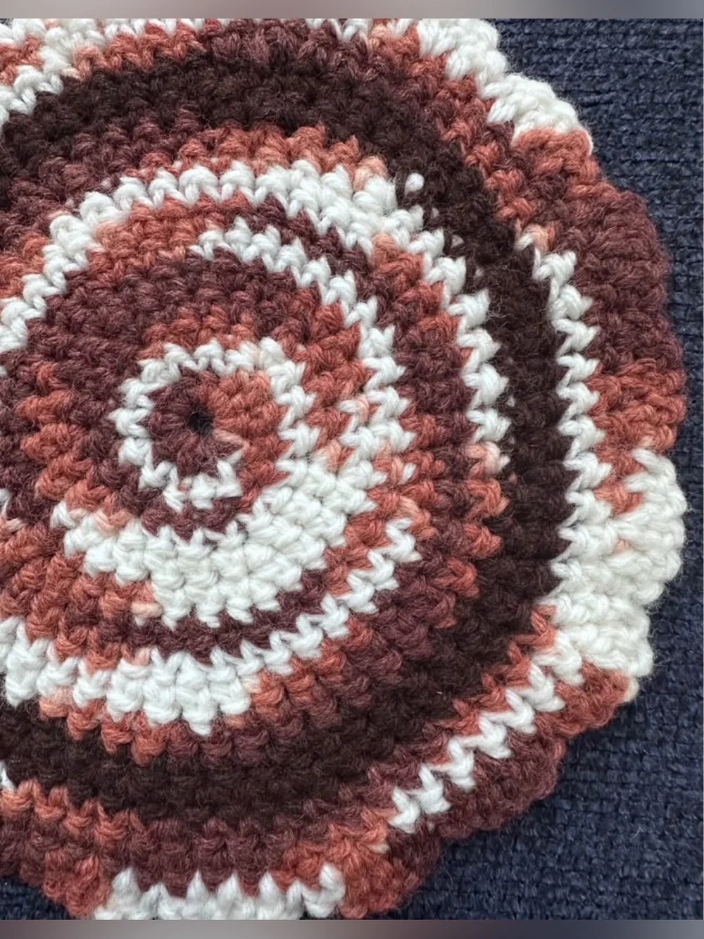 Retro Handmade Crochet shot Pad Holder - Like New, Smoke Free Home
